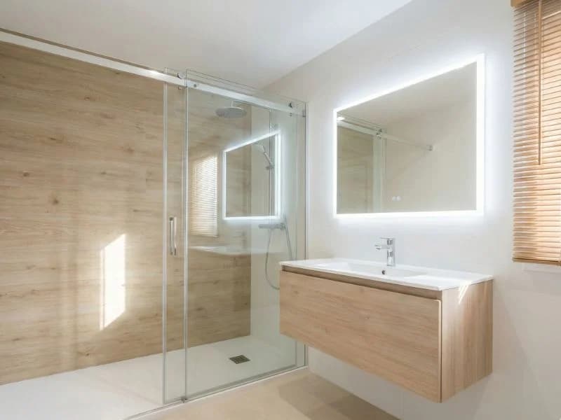 Baño Minimalista - Reforma Integral en Valencia Centro